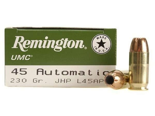 Remington UMC .45 ACP 230 Gr. Jacketed Hollow Point- Box of 50