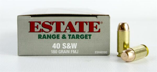 Estate Range & Target .40 S&W 180 Gr. FMJ- Box of 50