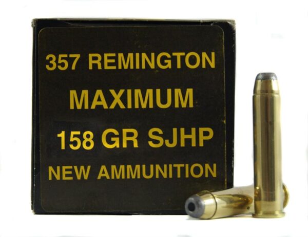 an image of the product PCI .357 Remington Maximum 158 Gr. Semi-Jacketed Hollow Point- Box of 50 - PC357MAX