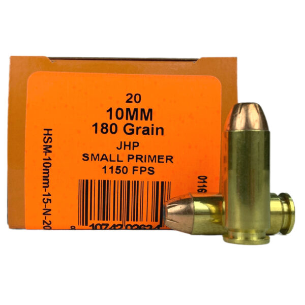 HSM Pro Pistol Hunter 10mm Auto 180 Gr. Sierra Pro-Hunter Jacketed Hollow Point- Box of 20- 10MM-15-N-20