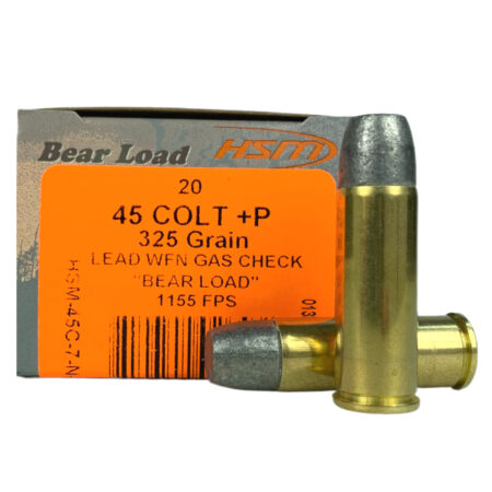 HSM "Bear Load" .45 Long Colt +P 325 Gr. Lead WFN Gas Check - Box of 20- 45C-7-N-20