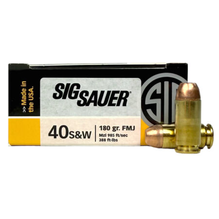 SIG SAUER Elite Performance .40 S&W 180 Gr. Full Metal Jacket- Box of 50