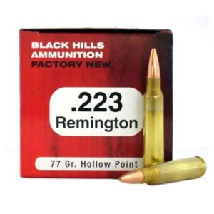 Black Hills .223 Remington 77 Gr. Sierra MatchKing Hollow Point- Box of 50