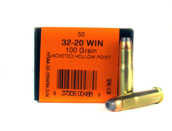 HSM .32-20 Winchester 100 Gr. Jacketed Hollow Point- Box of 50