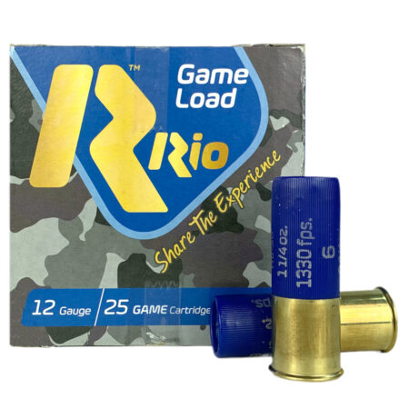 Rio Game Load 12 Gauge 2-3/4" 1-1/4 oz #6 Shot- Box of 25