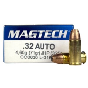 Magtech .32 ACP 71 Gr. Jacketed Hollow Point- Box of 50