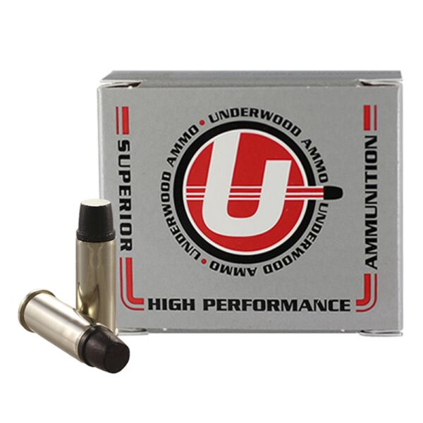 Underwood .44 Special 255 Gr. Black Cherry Coated Lead Keith-Type Semi-Wadcutter- Gas Check- Box of 20- A737