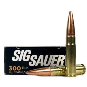 SIG SAUER Elite Performance .300 AAC Blackout 125 Gr. Full Metal Jacket- Box of 20