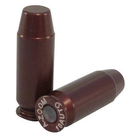 an image of the product A-ZOOM Action Proving Dummy Round, 10mm Auto, Snap Cap, Package of 5- 15117