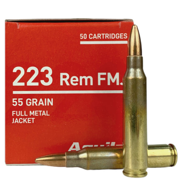 an image of the product Aguila .223 Remington 55 Gr. Full Metal Jacket- Box of 50