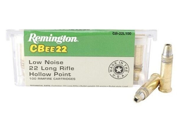 Remington CBEE .22 Long Rifle 33 Gr. Lead Hollow Point- Box of 100