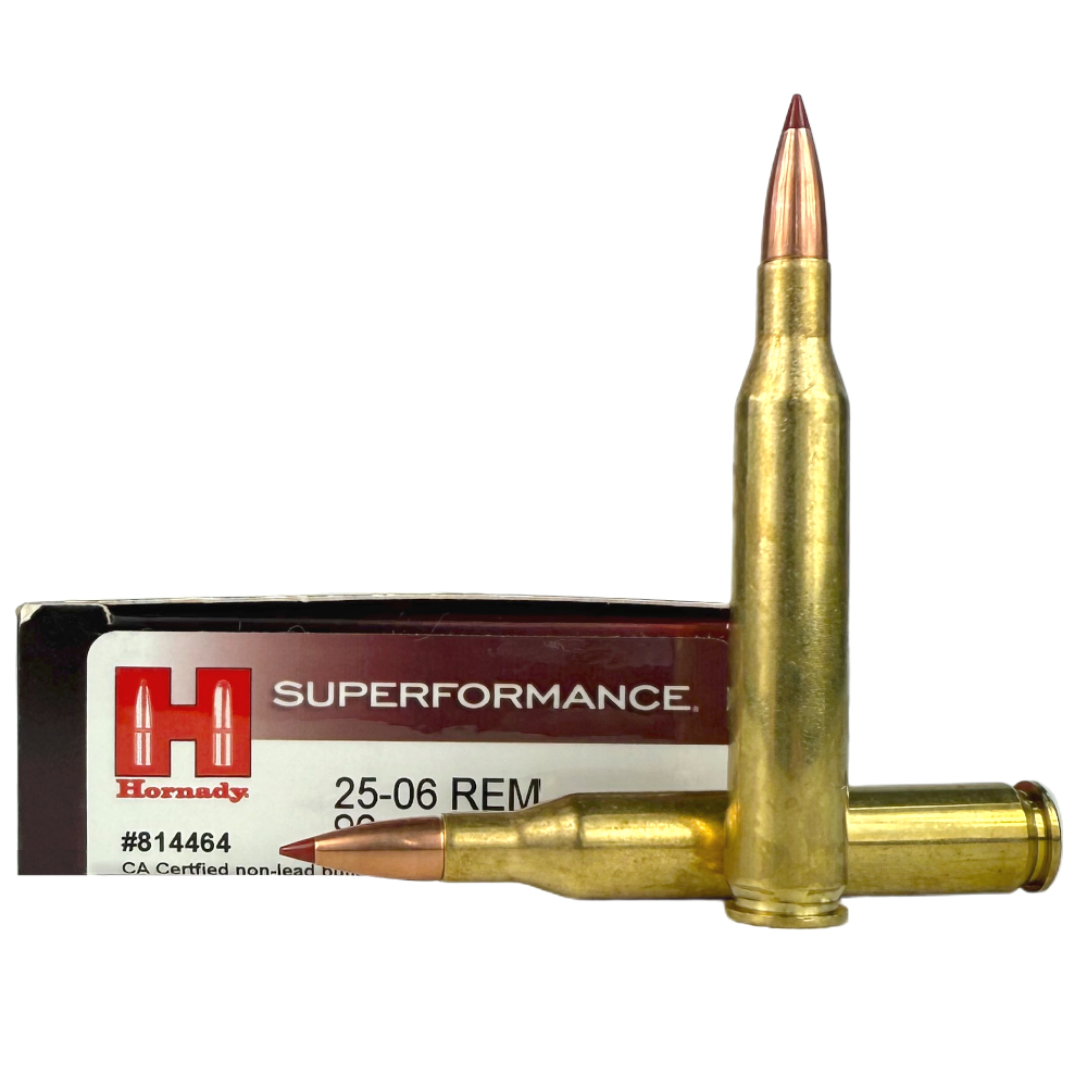 Hornady SUPERFORMANCE 25-06 Remington 90 Gr. CX Polymer Tip- Lead-Free- Box of 20