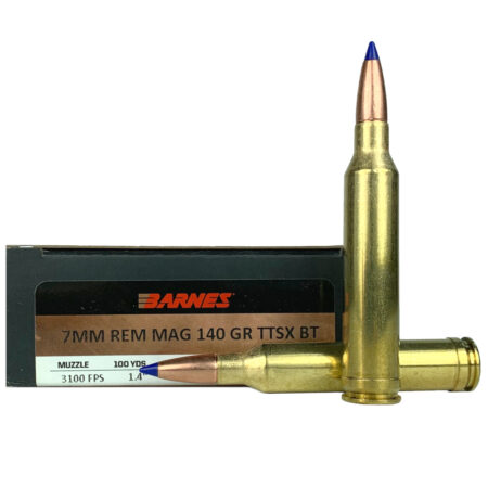 Barnes VOR-TX 7mm Remington Magnum 140 Gr. Tipped TSX Bullet Boat Tail- Lead-Free- Box of 20