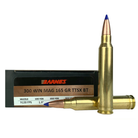Barnes VOR-TX .300 Winchester Magnum 165 Gr. Tipped TSX Bullet Boat Tail- Lead-Free- Box of 20
