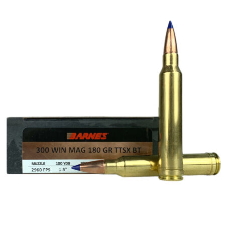 Barnes VOR-TX .300 Winchester Magnum 180 Gr. Tipped TSX Bullet Boat Tail Lead-Free- Box of 20