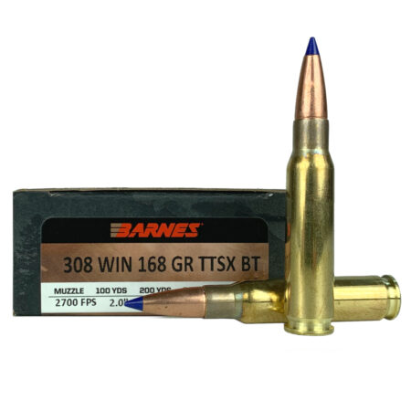 Barnes VOR-TX .308 Winchester 168 Gr. Tipped TSX Bullet Boat Tail- Lead-Free Box of 20