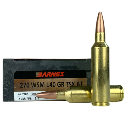 Barnes VOR-TX .270 WSM 140 Gr. TSX Bullet Boat Tail- Lead-Free- Box of 20