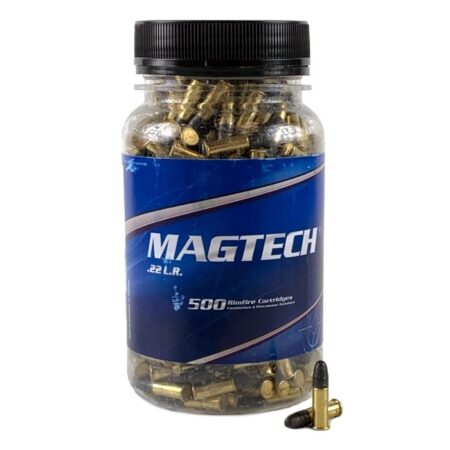 Magtech .22 Long Rifle 40 Gr. Lead Round Nose- Bottle of 500