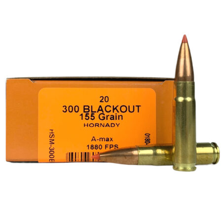 HSM .300 AAC Blackout 155 Gr. Hornady A-Max- Box of 20
