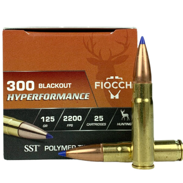 Fiocchi Hyperformance .300 AAC Blackout 125 Gr. Hornady SST- Box of 25- 300BLKHA