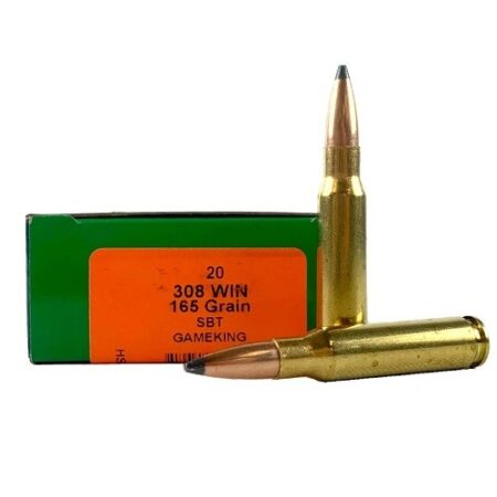 HSM .308 Winchester 165 Gr. Sierra GameKing Soft Point Boat Tail- Box of 20