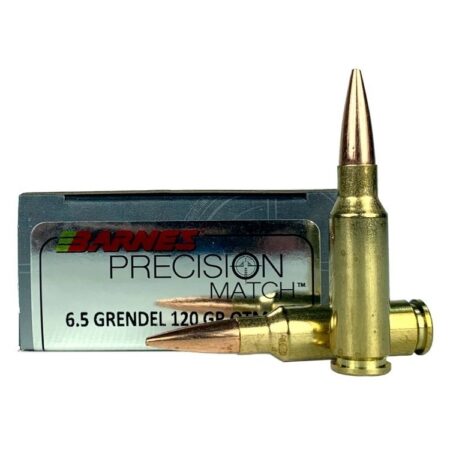 an image of the product Barnes Precision Match 6.5mm Grendel 120 Gr. Open Tip Match (OTM)- Box of 20