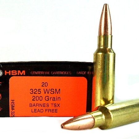 HSM .325 WSM 200 Gr. Barnes TSX- Lead Free- Box of 20