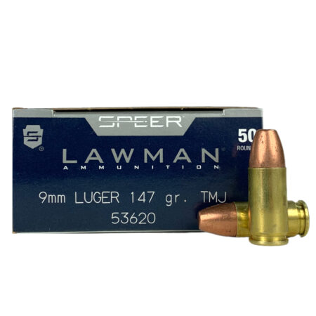 an image of the product Speer Lawman 9mm Luger 147 Gr. Total Metal Jacket- Box of 50