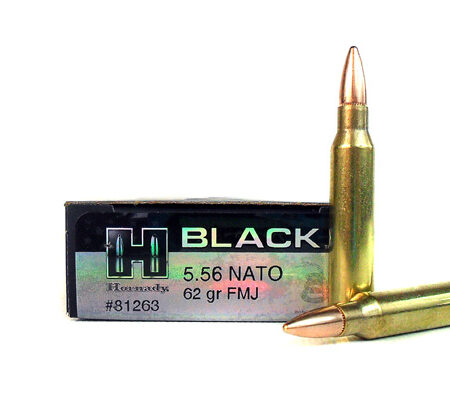 Hornady Black 5.56x45mm NATO 62 Gr. Full Metal Jacket- Box of 20