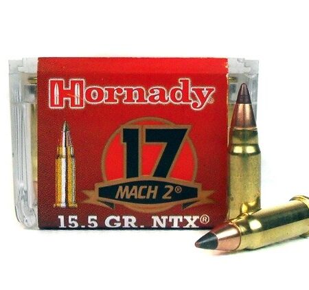 Hornady .17 Hornady Mach 2 (HM2) 15.5 Gr. NTX- Lead-Free- Box of 50