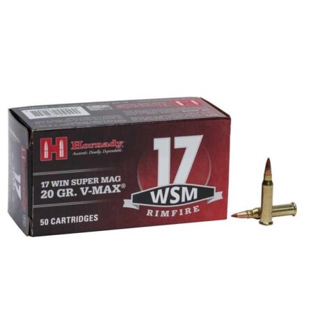 Hornady .17 Winchester Super Magnum 20 Gr. V-Max- Box of 50