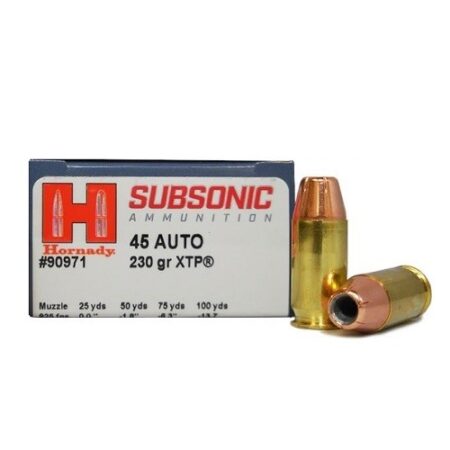 Hornady Subsonic .45 ACP 230 Gr. XTP Jacketed Hollow Point- Box of 20