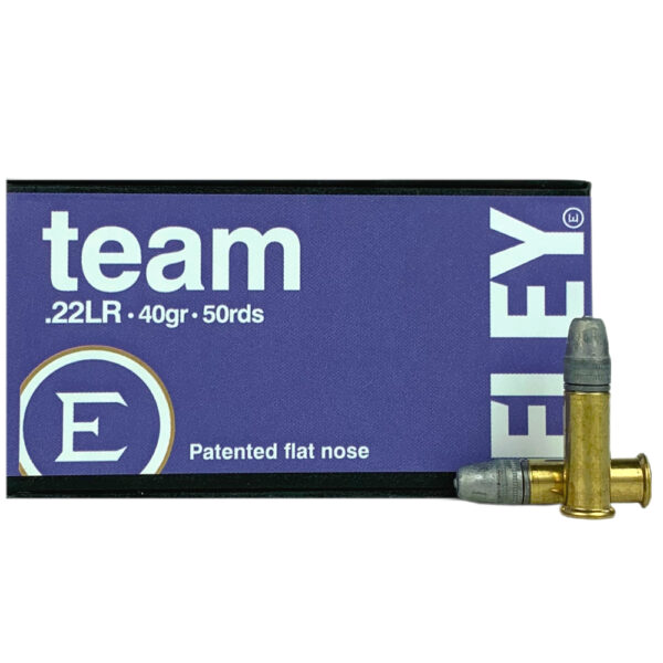 Eley Team .22 Long Rifle 40 Gr. Flat Nose- Box of 50