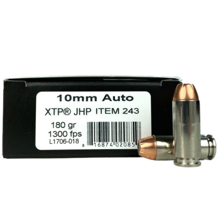 Underwood 10mm Auto 180 Gr. Hornady XTP Jacketed Hollow Point- Box of 20- A243