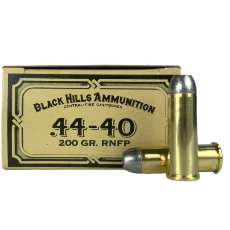 an image of the product Black Hills Cowboy Action .44-40 WCF 200 Gr. Lead Flat Nose- Box of 50- DCB4440N1