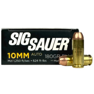 SIG SAUER Elite Performance 10mm AUTO 180 Gr. Full Metal Jacket- Box of 50