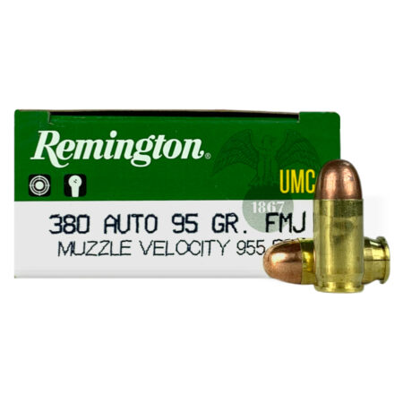 Remington UMC .380 ACP 95 Gr. Full Metal Jacket- Box of 50