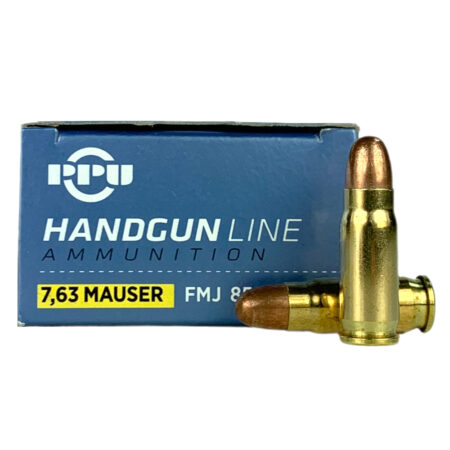 Prvi Partizan .30 Mauser (7.63 Mauser) 85 Gr. Full Metal Jacket- Box of 50