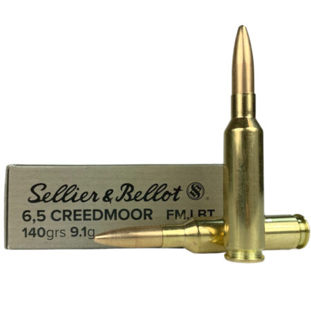Sellier & Bellot Tactical 6.5 Creedmoor 140 Gr. Full Metal Jacket Boat Tail- Box of 20- SB65A