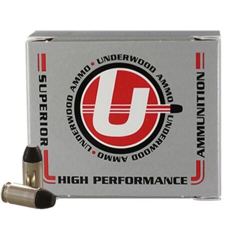 Underwood .380 ACP 100 Gr. Black Cherry Coated Hard Cast Flat Nose- Box of 20- A730