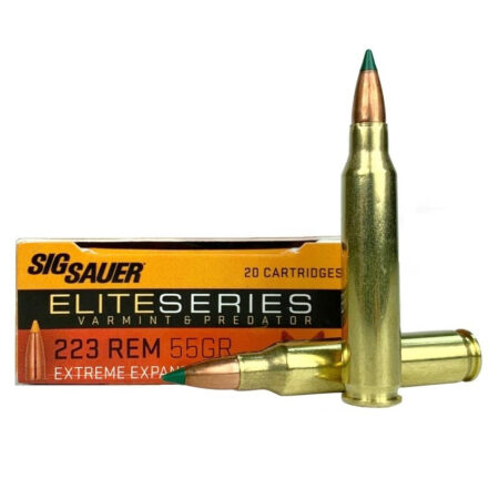 SIG SAUER Elite Series Varmint & Predator .223 Remington 55 Gr. Extreme Expansion Sierra Blitzking- Box of 20