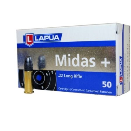 Lapua .22 Long Rifle 40 Gr. Midas+ Lead Round Nose- Box of 50