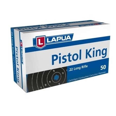 Lapua .22 Long Rifle 40 Gr. Pistol King Lead Round Nose- Box of 50