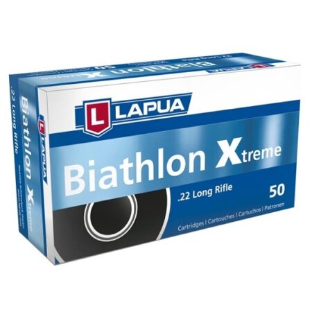 Lapua .22 Long Rifle 40 Gr. Biathlon XTreme Lead Round Nose- Box of 50