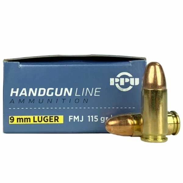 Prvi Partizan 9mm Luger 115 Gr. Full Metal Jacket- Box of 50- PPH9F1