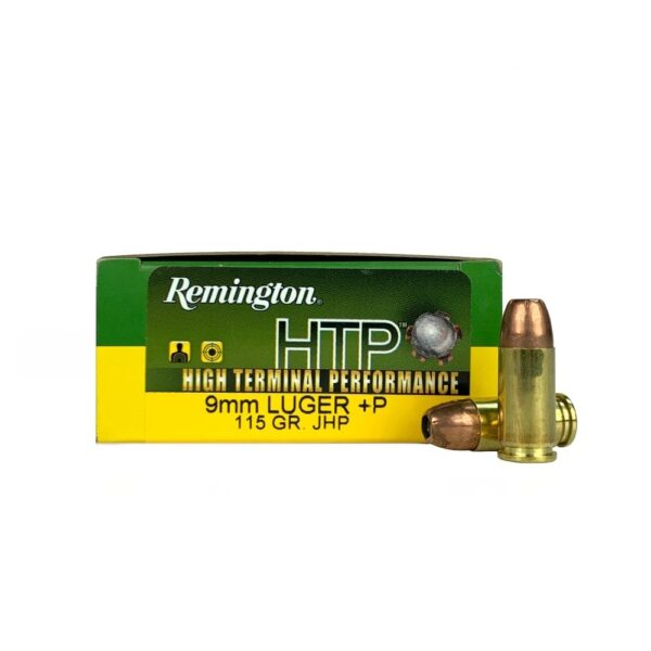 Remington High Terminal Performance 9mm Luger +P 115 Gr. Jacketed Hollow Point- Box of 20