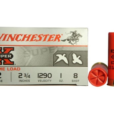 an image of the product Winchester Super-X Game Load 12 Gauge 2-3/4" 1 oz #8 Shot- Case of 250 - XU128-CASE