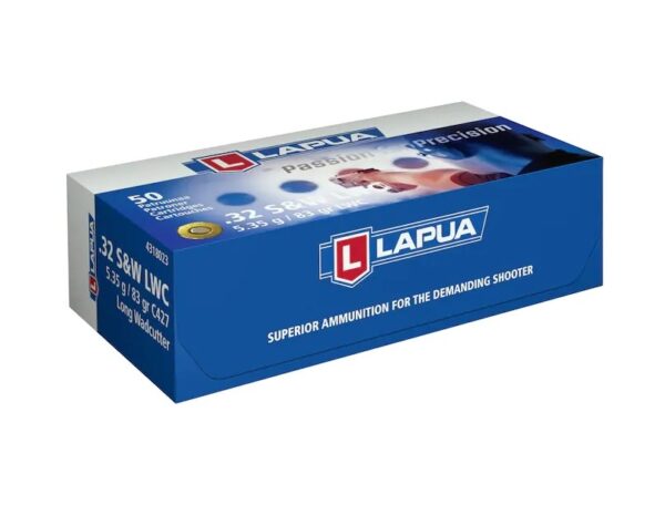 Lapua .32 S&W Long 83 Gr. Lead Wadcutter- Box of 50