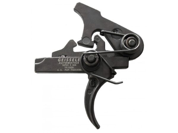 an image of the product Geissele S3G Super 3-Gun Trigger AR-15, LR-308 Small Mil-Spec Pin .154"- Matte Black - 05-152