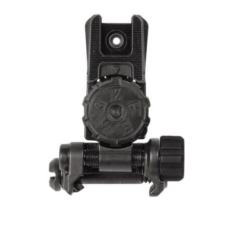 an image of the product MAGPUL Flip Up Adjustable Rear Sight MBUS Pro LR AR-15- Steel- BLACK - MAG527-BLK